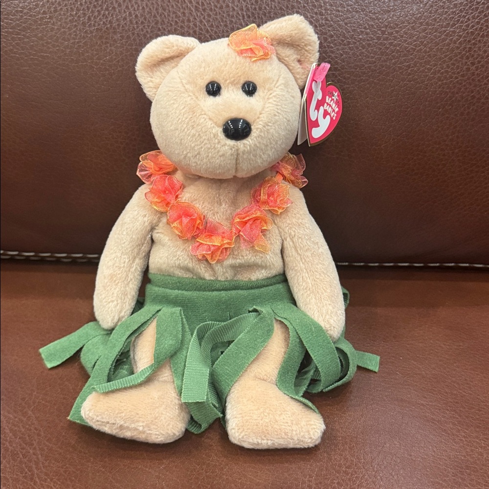 Ty Original Beanie Baby “Alana” the Bear Retired Vintage Stuffed Plush Animal